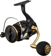 Daiwa 23 BG SW 4000D-CXH spinning reel side view with Tough Digigear and reinforced body for saltwater fishing