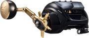 Front view of Daiwa Seaborg G400JL showing line spool and digital LCD counter for precise offshore jigging